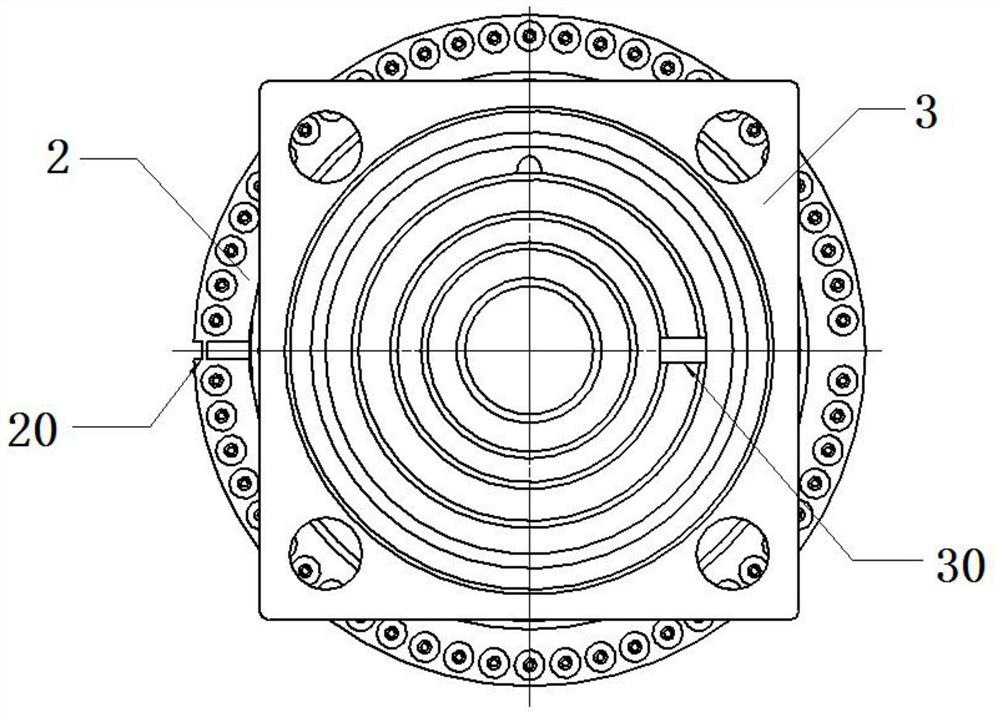 Tool and method for detecting installation angle error of lead ring of infrared detector