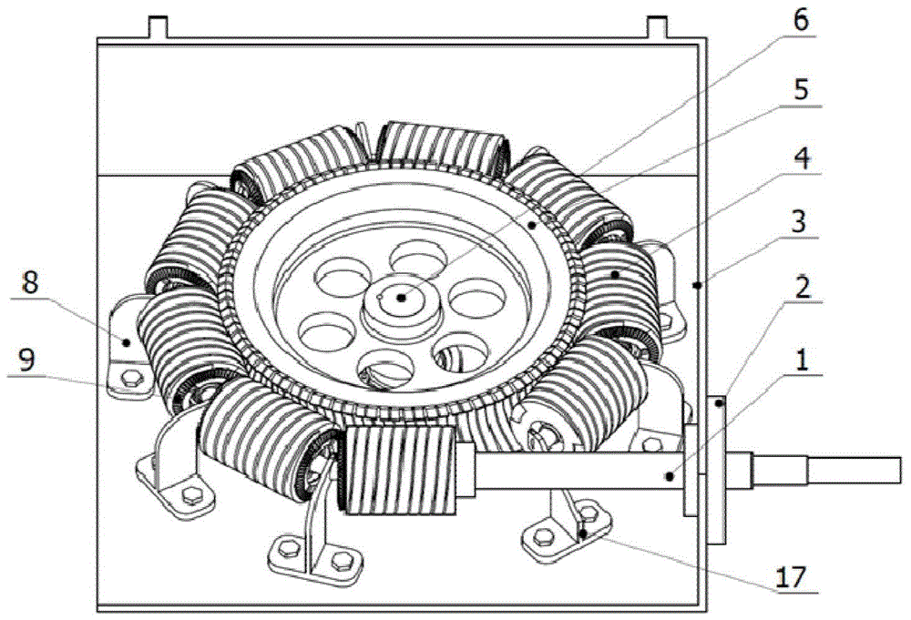 High torque permanent magnet worm gear transmission mechanism