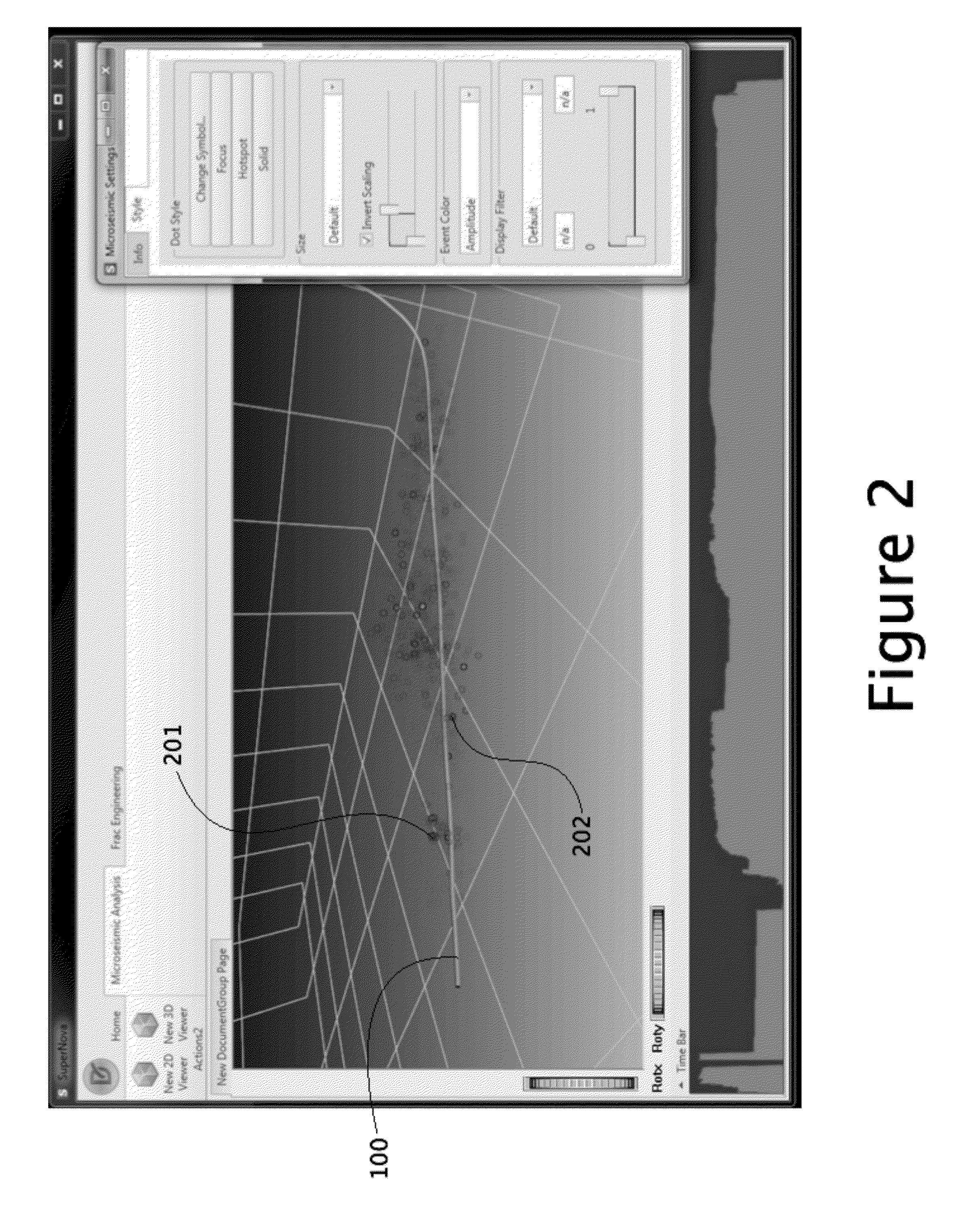 Method and Apparatus For Interactive 3D Visual Display of Microseismic Events