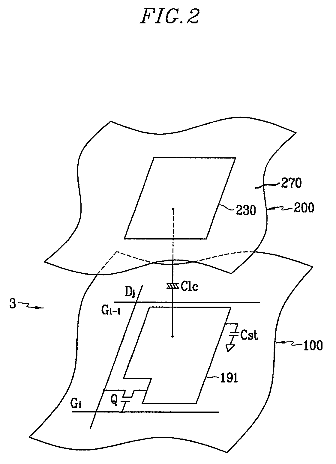 Display device with floating bar