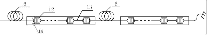 Substance refractive index remote measuring device and measuring method thereof