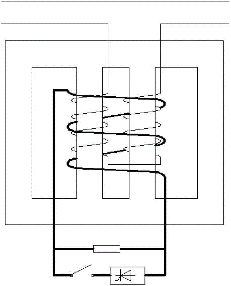 Strongly coupled power fault current limiter