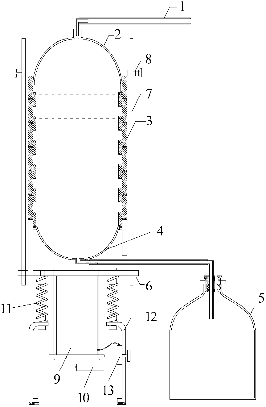 Sediment particle size wet screening machine