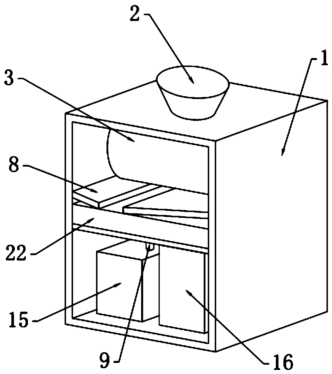 Environment-friendly kitchen waste treatment device