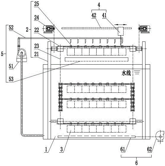 Intensive three-dimensional crab raising system