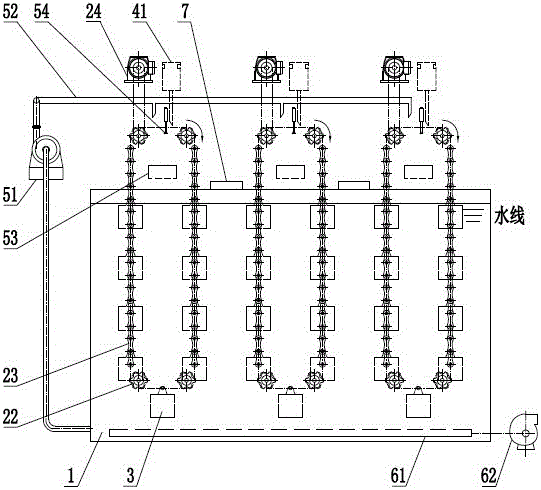 Intensive three-dimensional crab raising system