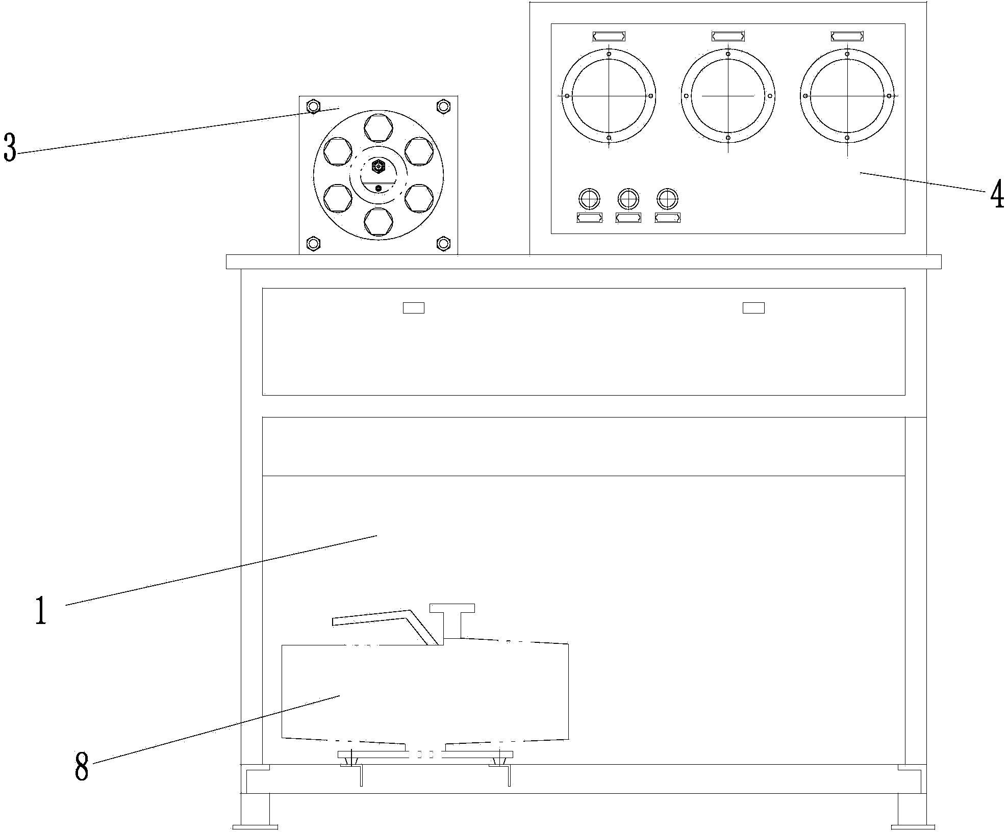 High-temperature high-pressure vacuumizing test device and operating method thereof