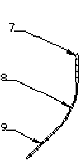 Guide-type vertical-axis wind turbine with multisection combined vanes