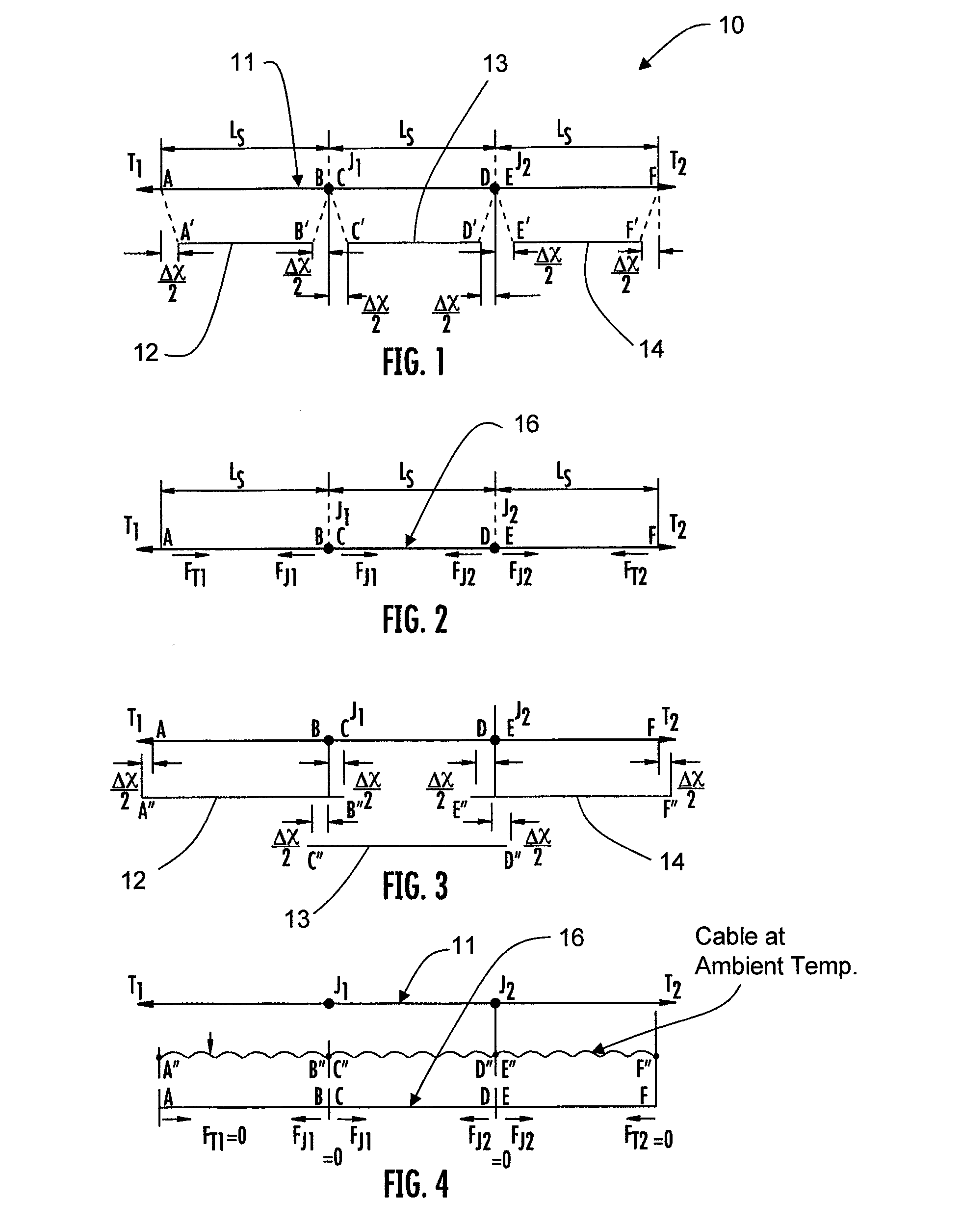 Thermal contraction compensation for superconducting and cryo-resistive cables