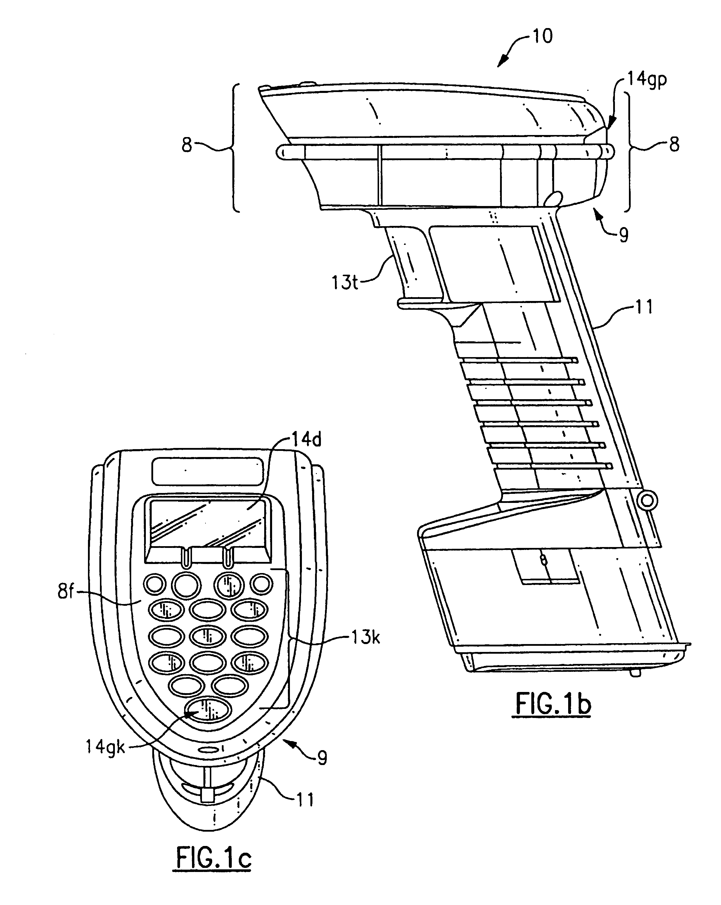 Optical reader comprising soft key including permanent graphic indicia