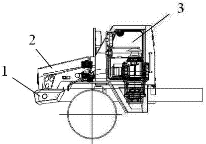 Head of long-head mine vehicle