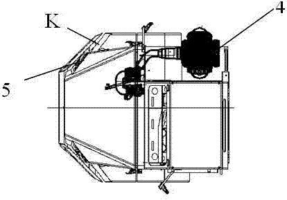 Head of long-head mine vehicle