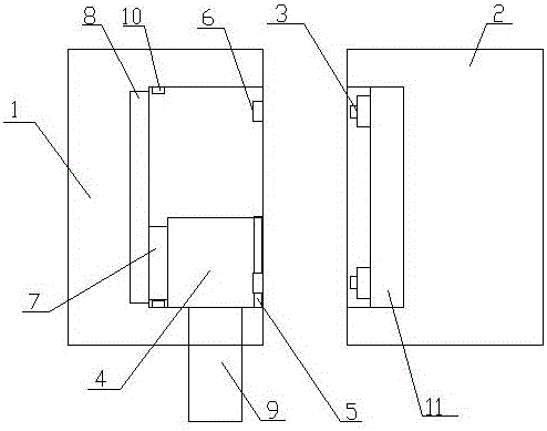 Double-layer sliding type terminal cover injection mold