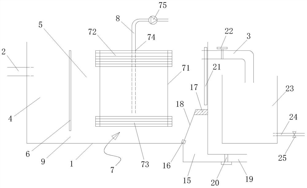 An oil-water separation device