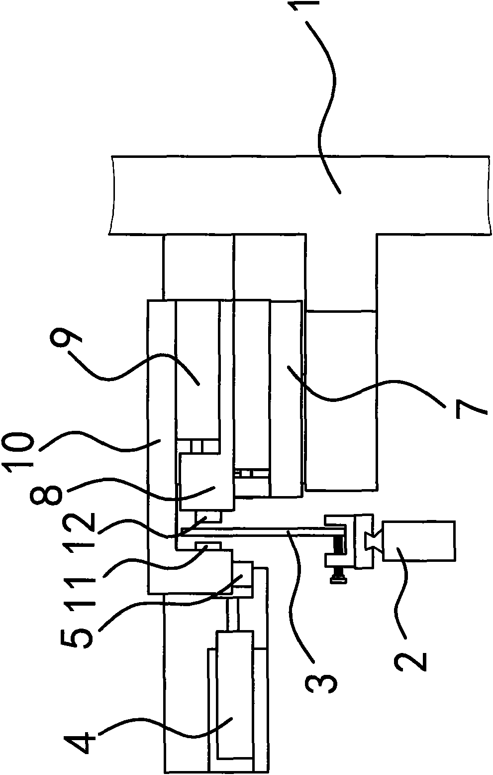 Saw plate positioning device for gang saw welder