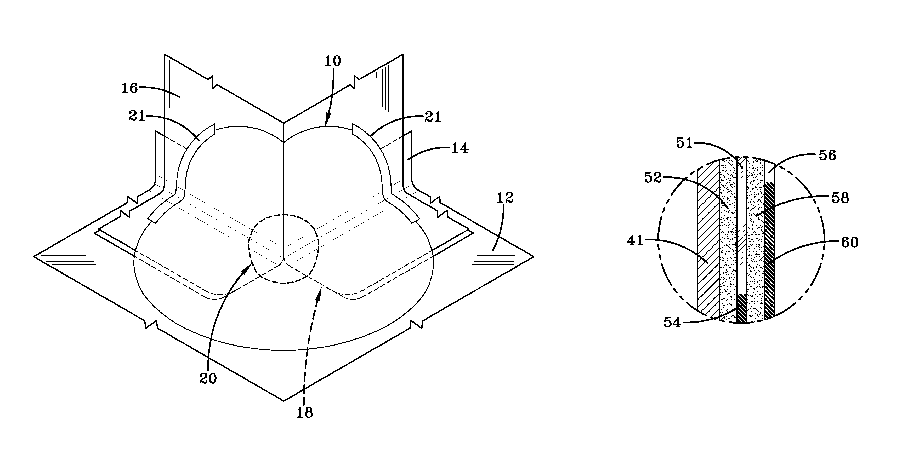 Fortified flashing laminate