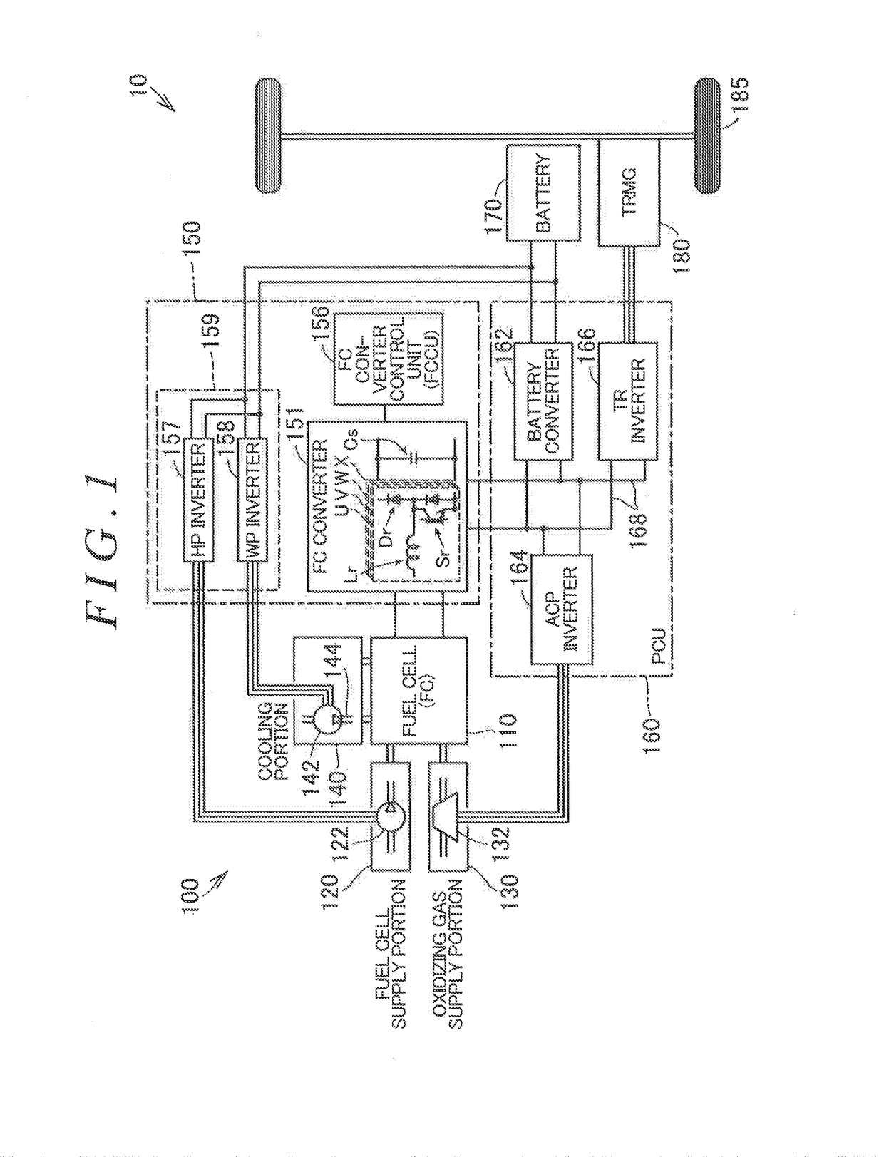 Reactor unit and fuel cell vehicle including reactor unit