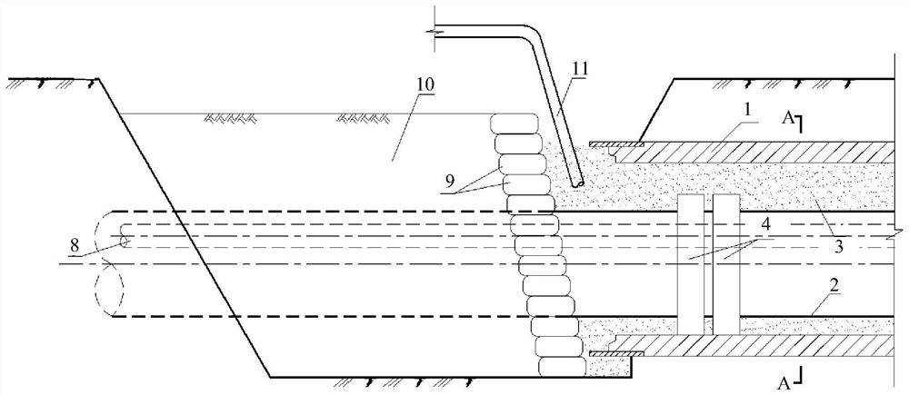 Pipeline assembly and construction method of pipeline assembly