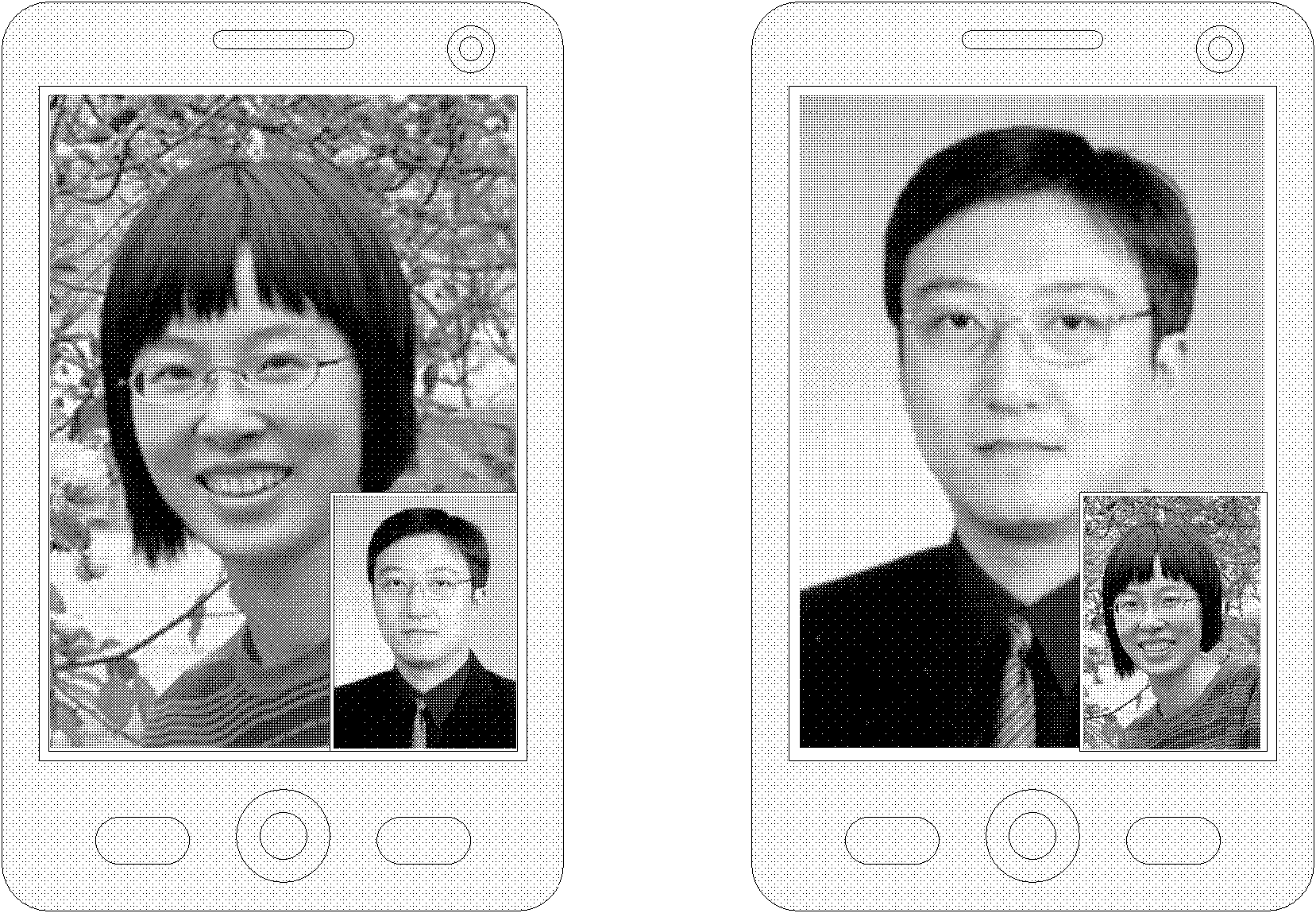 Method and device for processing images in videophone