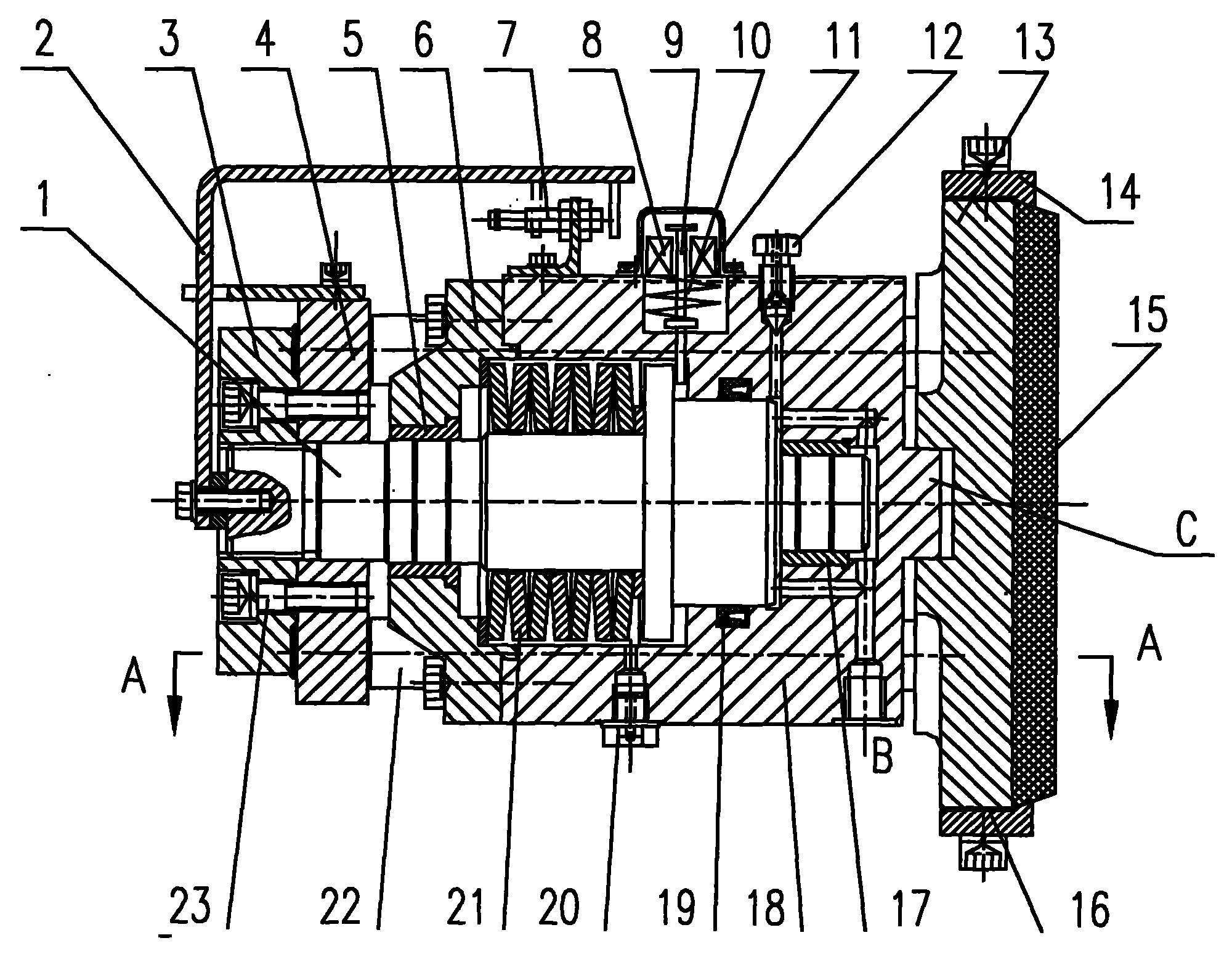 Disc brake for belt conveyor