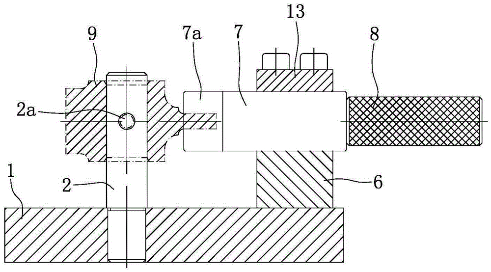 Method for detecting symmetry of ball head of shift swing rod