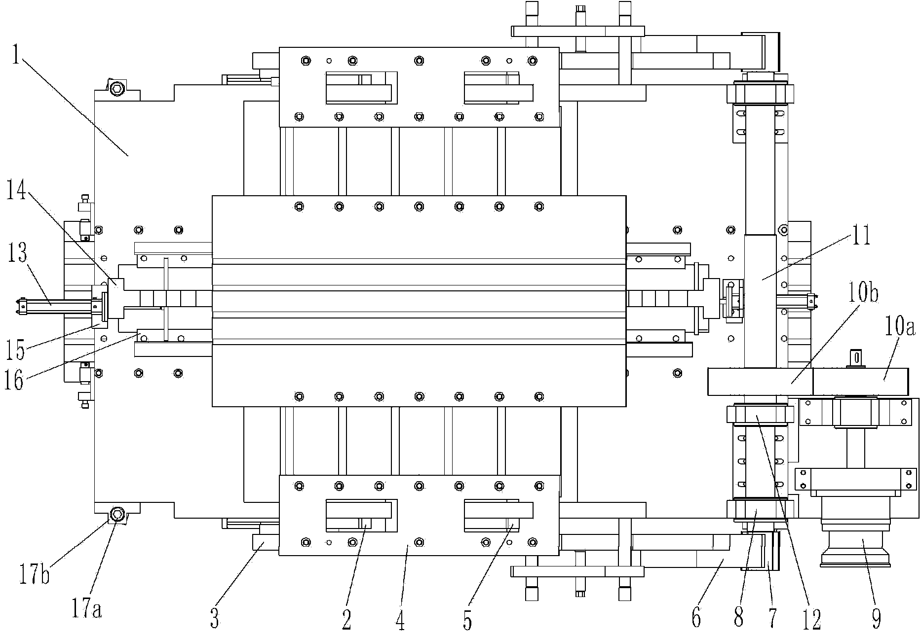 Variable attack angel apparatus for wind tunnel test of aircraft engine model