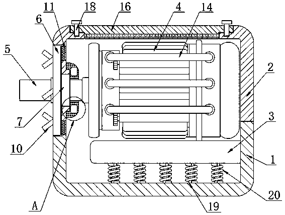 Permanent magnet motor for new energy automobile