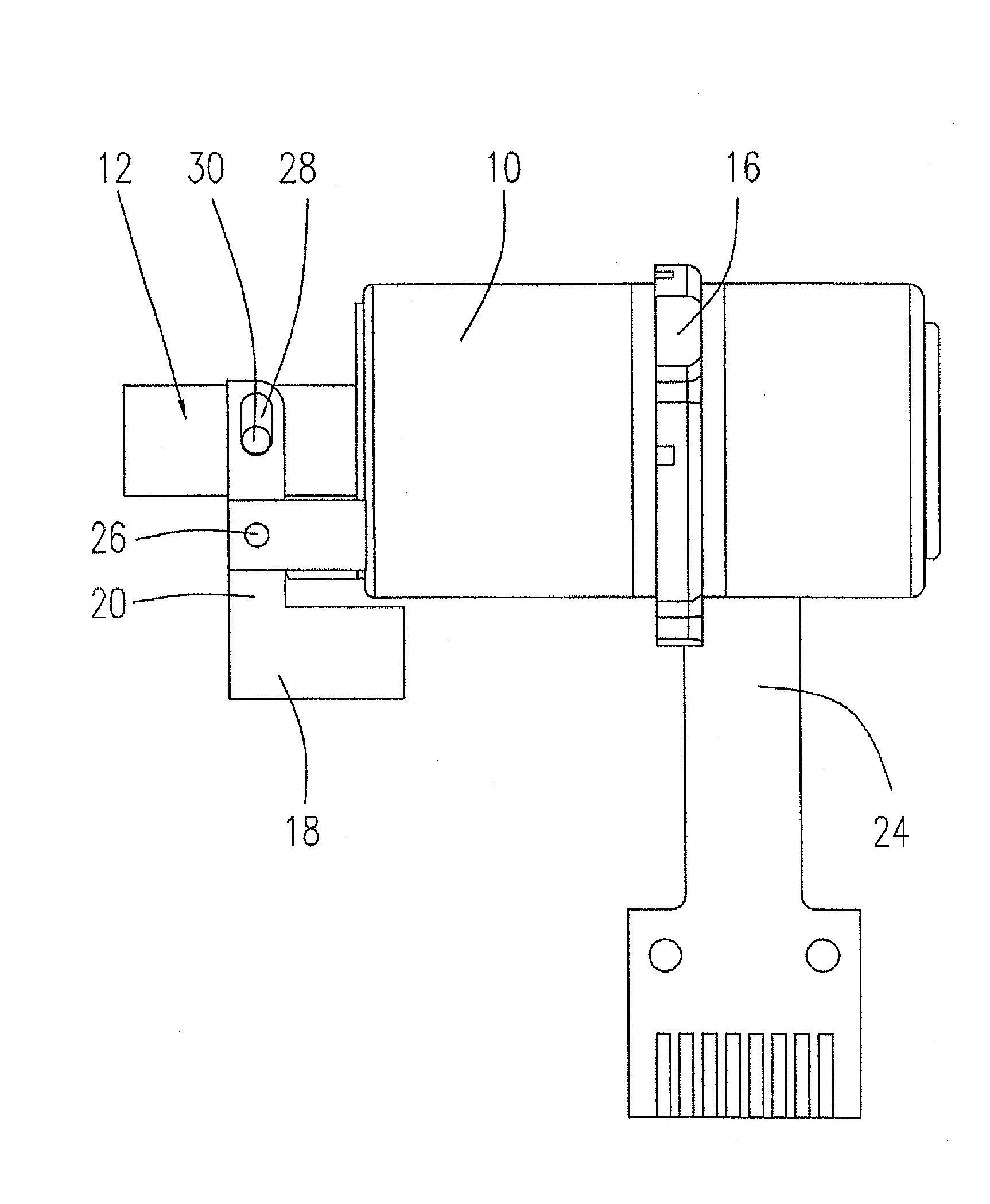 Linear drive having shock compensation