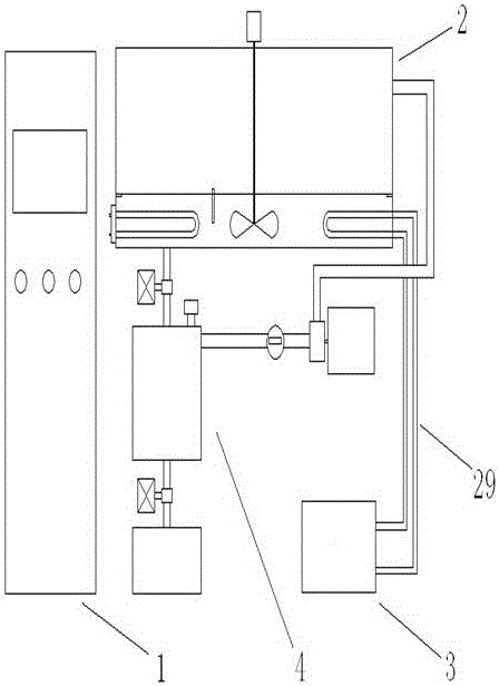 A test device for acid and alkali resistance of concrete