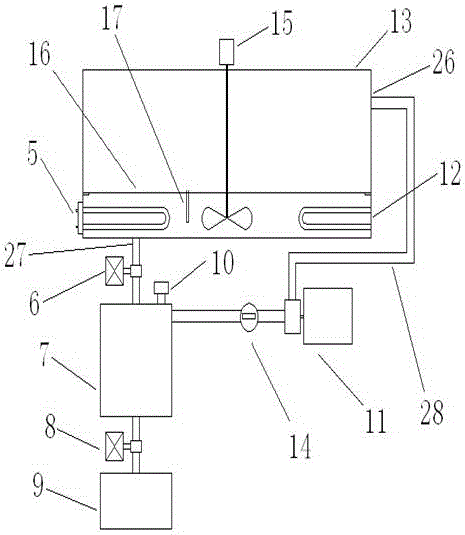 A test device for acid and alkali resistance of concrete