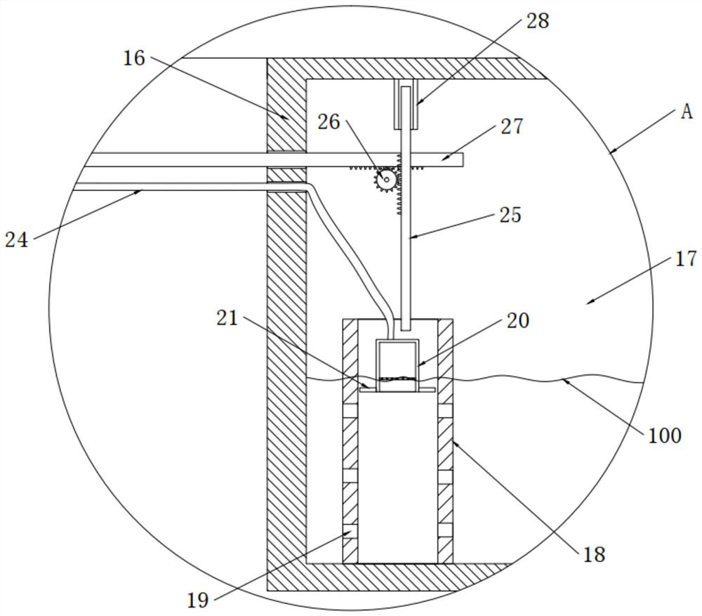 Distribution box with buffer base