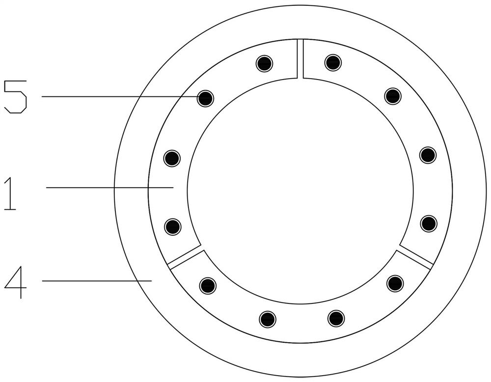 Anchor tensioning device for integrated pipe pile