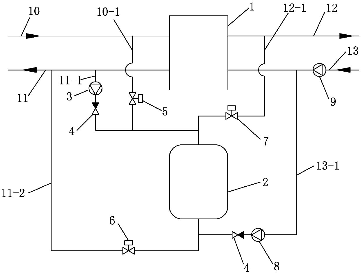 Distributed double-sided joint heat storage device for thermal power station