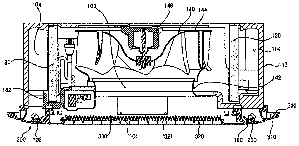 Ceiling type indoor unit of air conditioner