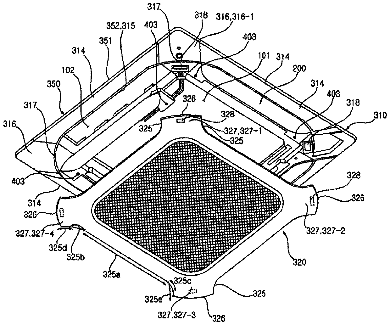 Ceiling type indoor unit of air conditioner