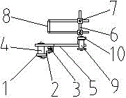 Mechanical safety device for pneumatic hydraulic cylinder driving and stamping equipment