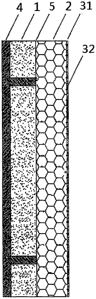 Thermal insulation structure integrated composite non-dismantling formwork and preparation method thereof