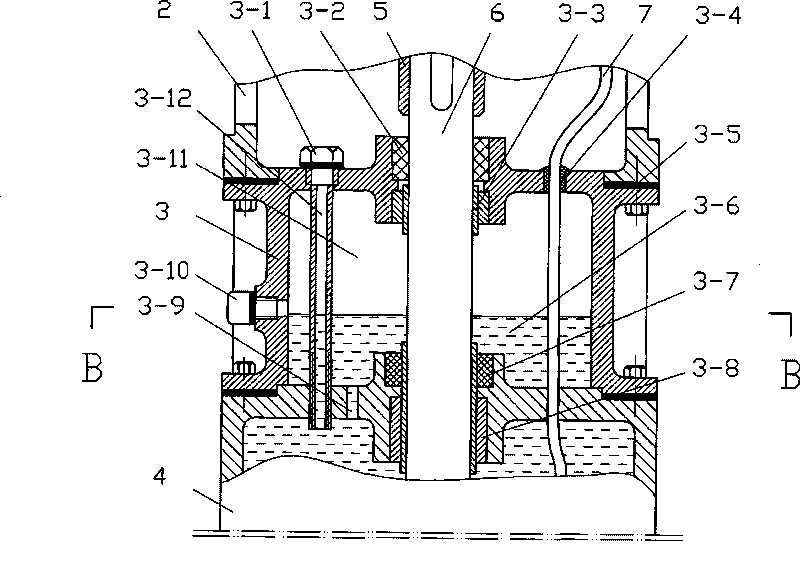 Pressure automatic adjusting device for dive motor