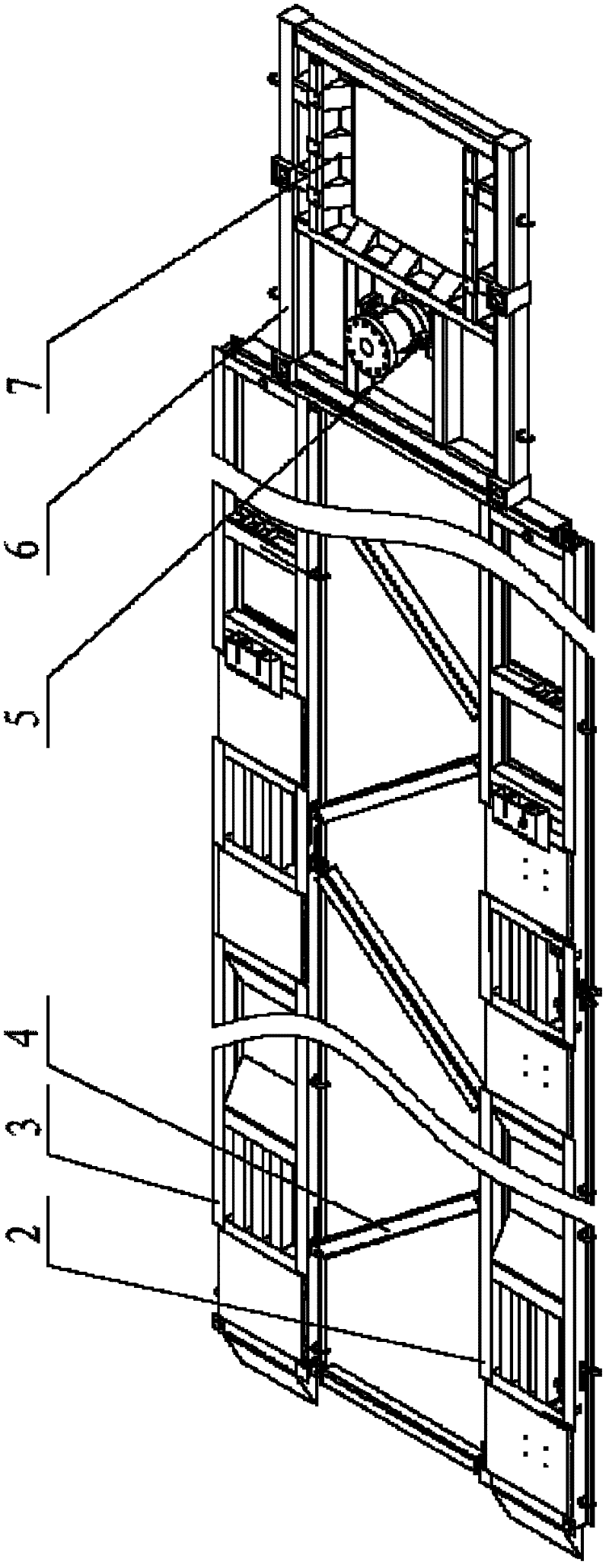 Device for adjusting centration of complete vehicle-mounted service machine to wellhead