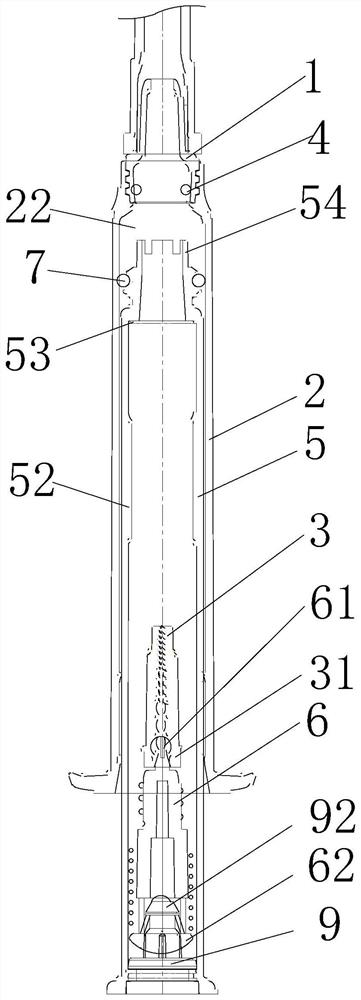 Needle tube structure and injector with same