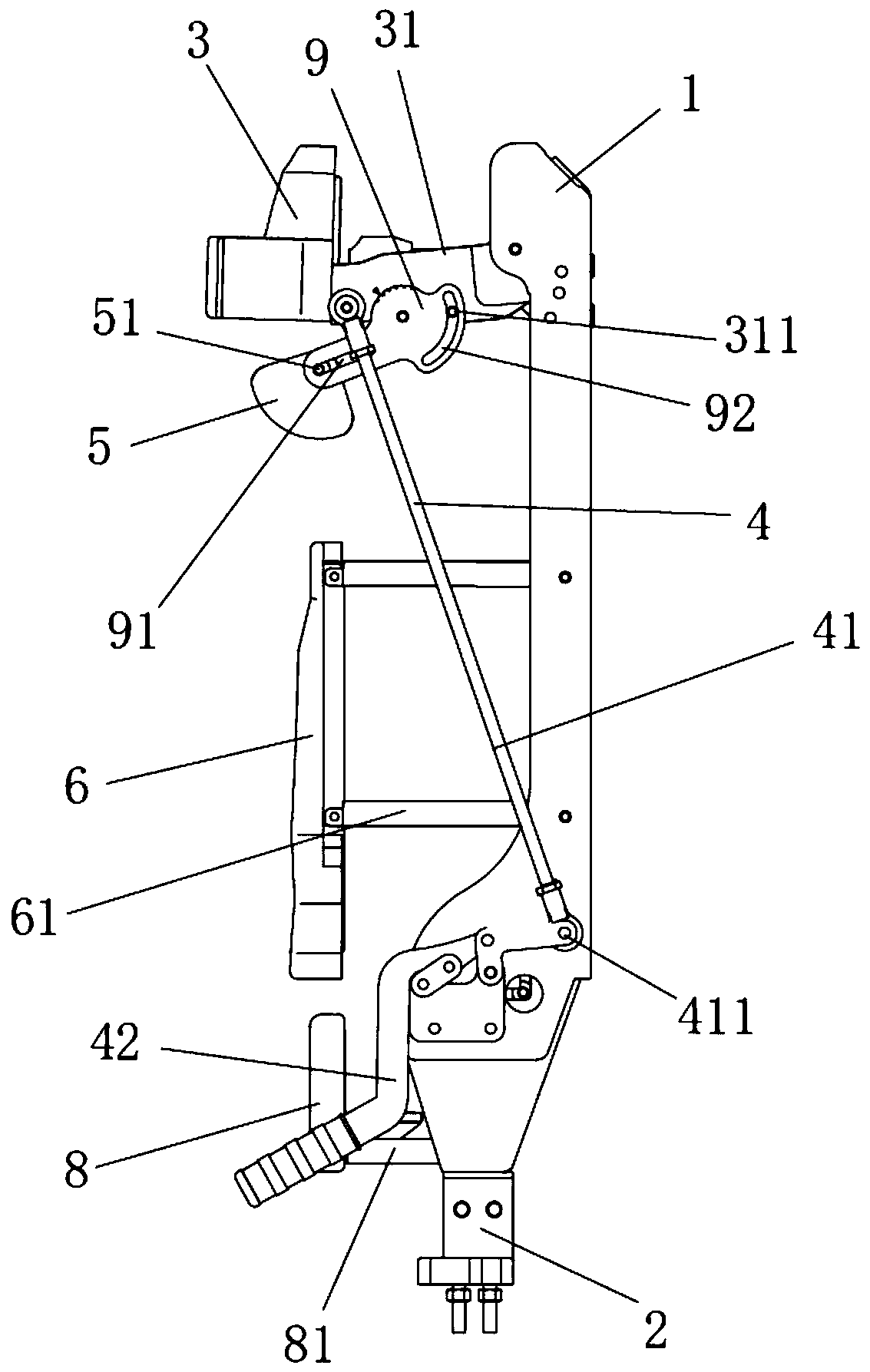 Fixing frame for firefighting air breather