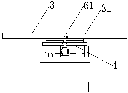 Pitching type bearing frame for high-speed beam transport vehicle