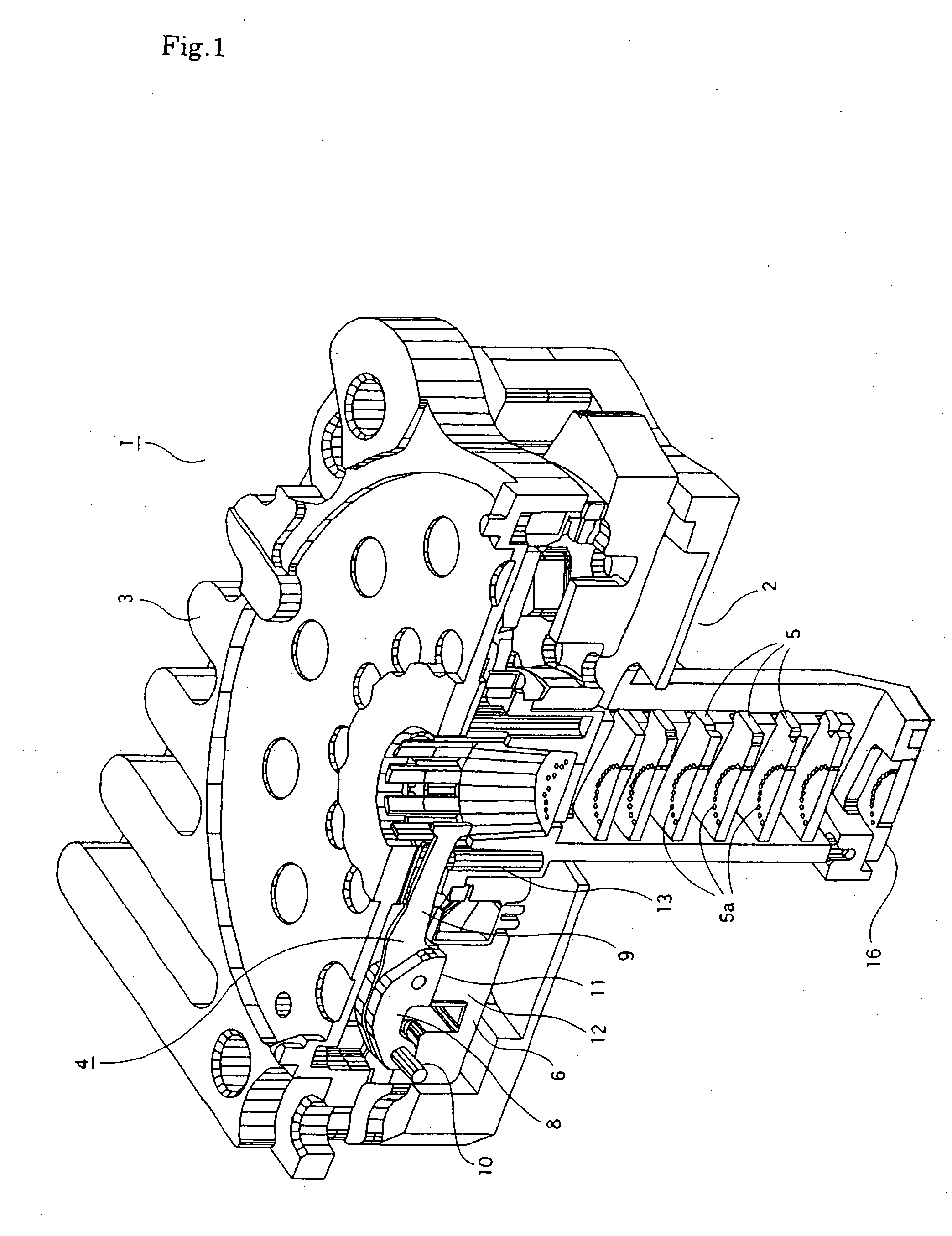 Dot head and method of manufacturing armature structure for dot head