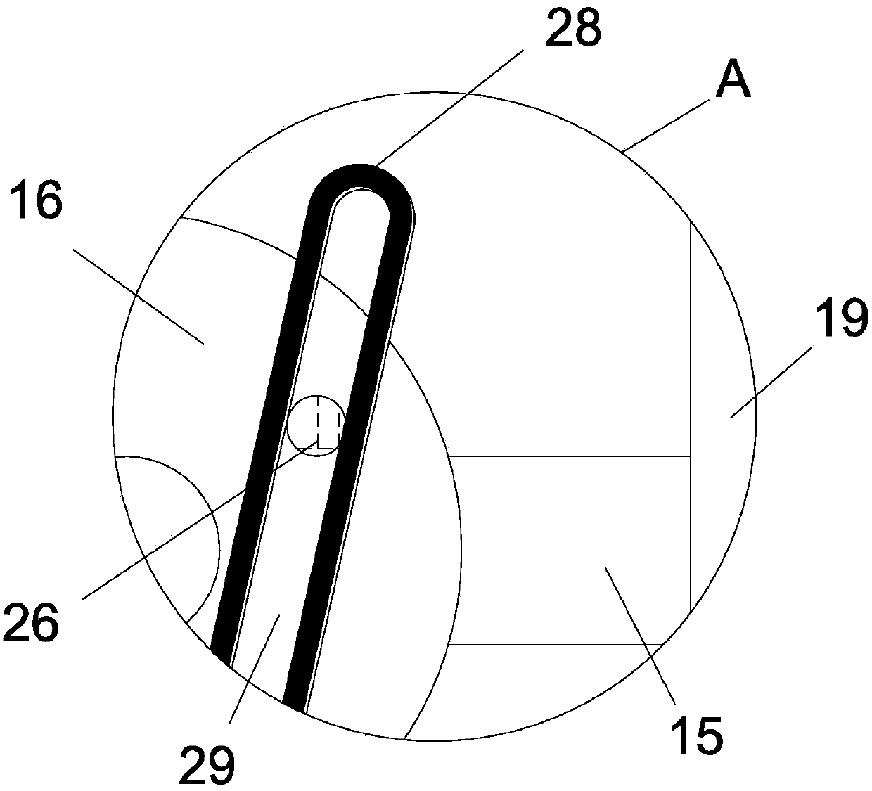 Concrete mortar stirring and mixing device for building construction