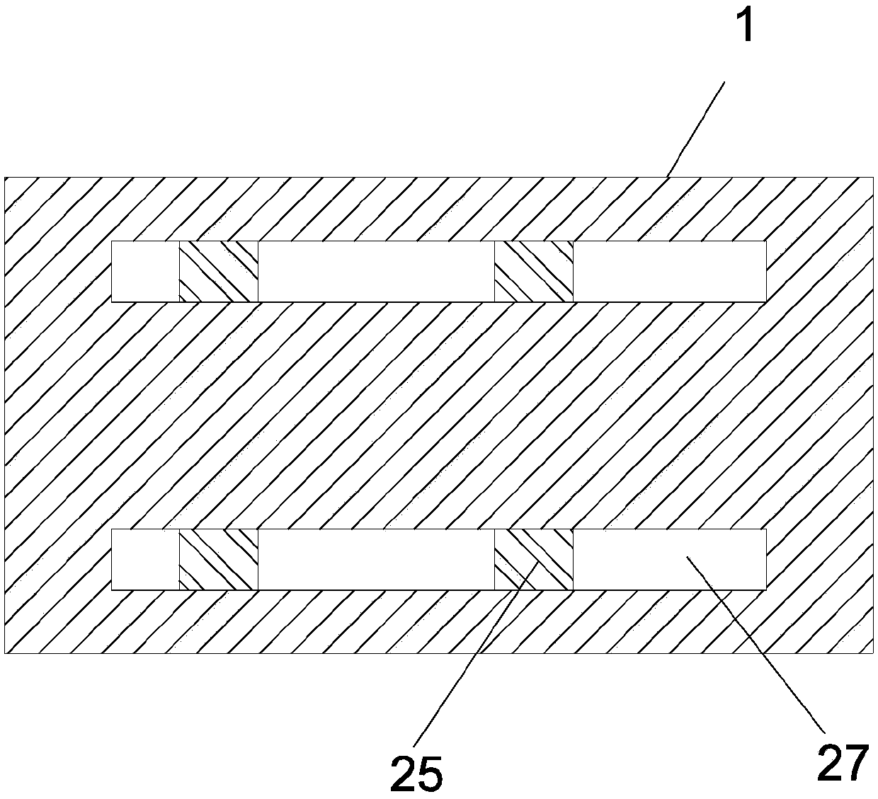 Concrete mortar stirring and mixing device for building construction