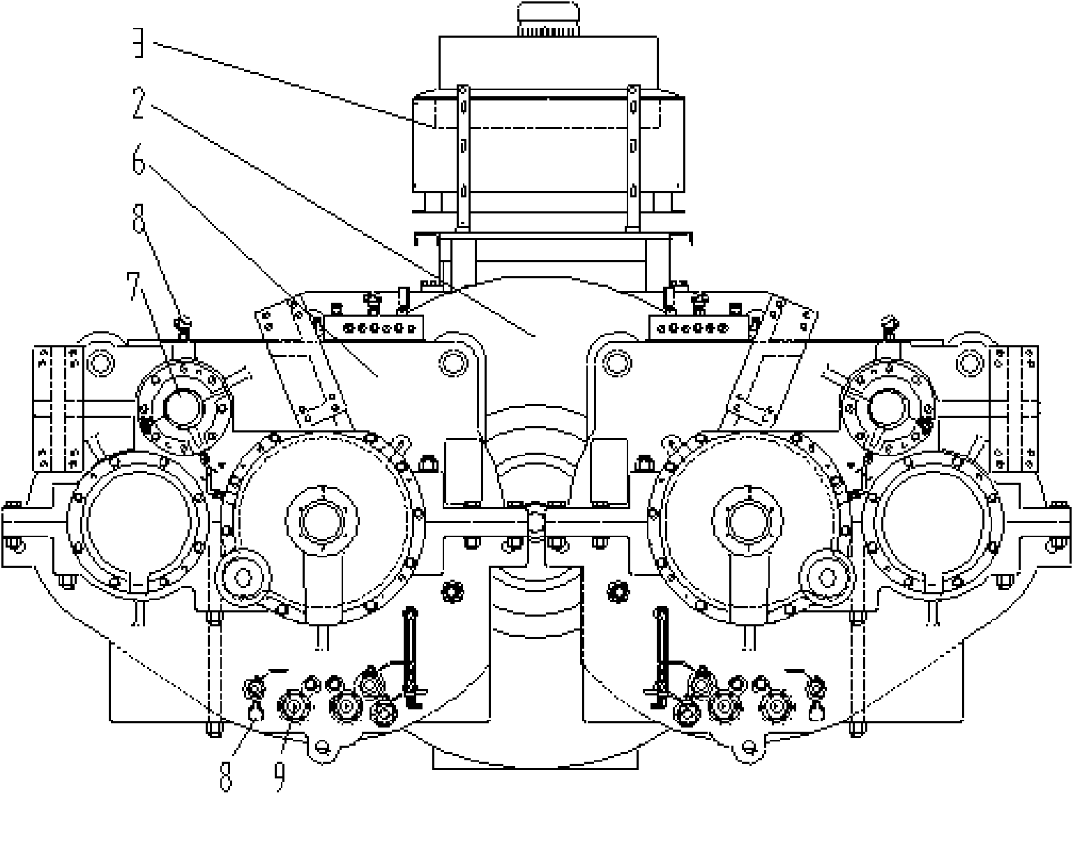 Combined wind power speed increaser