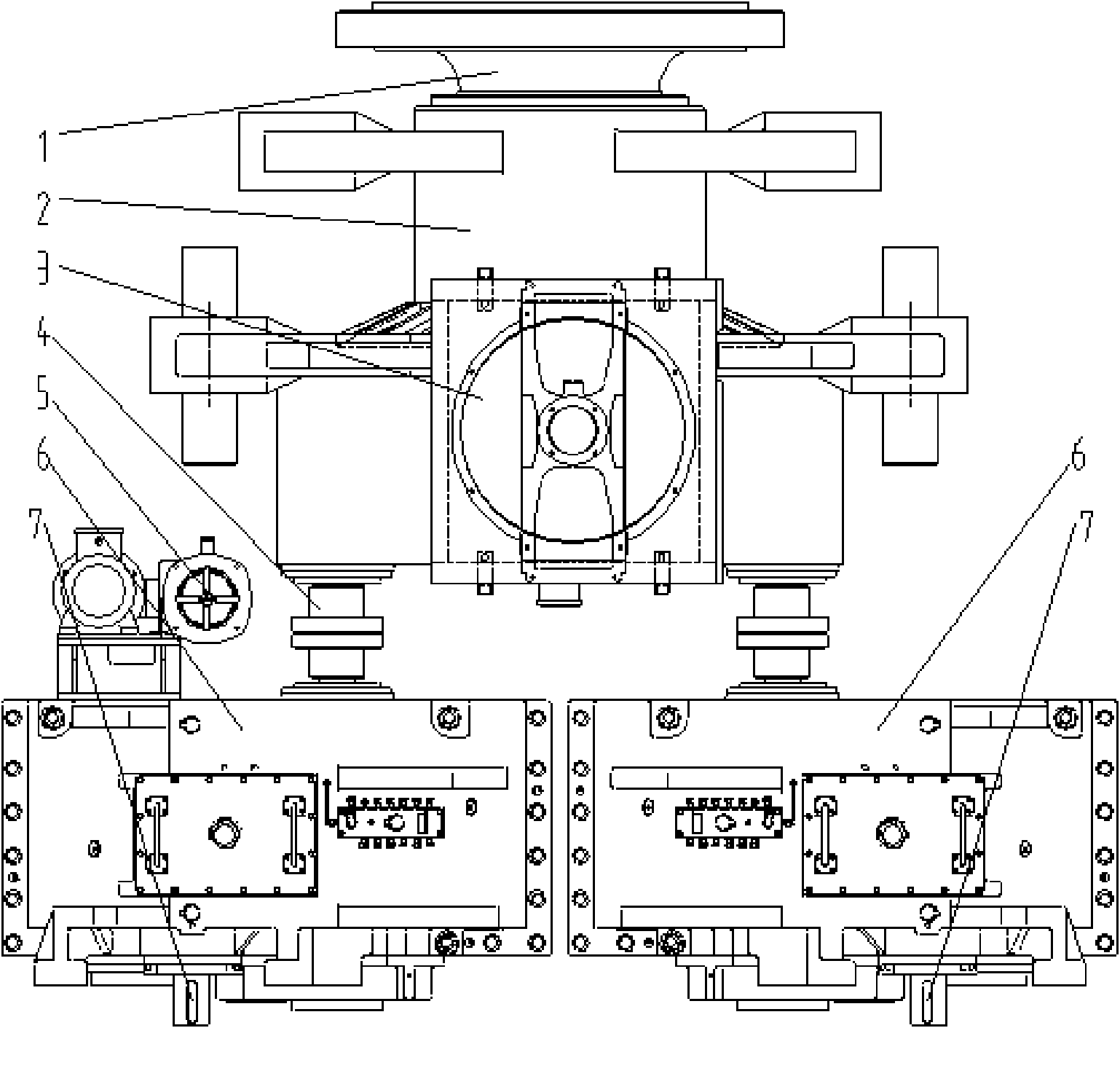 Combined wind power speed increaser