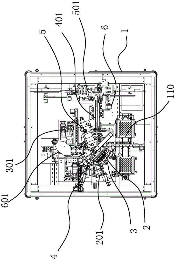 A feeding unit in an electronic coil testing machine