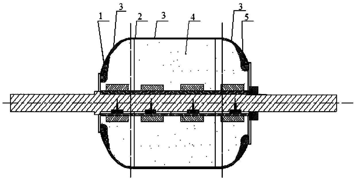 Molding method for graphene modified epoxy resin fiber wound shell