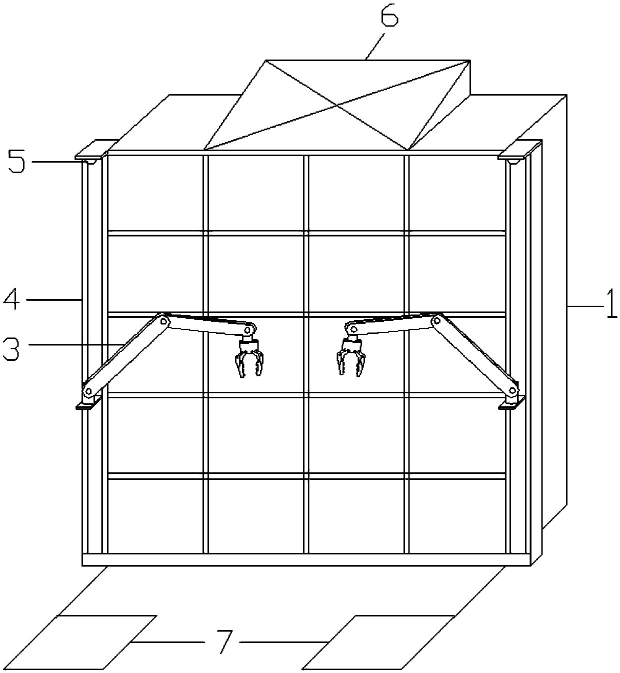 Household intelligent shoe cabinet with manipulator and control method